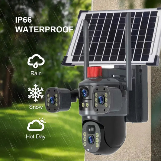 V380 Triple View Solar 4G Camera