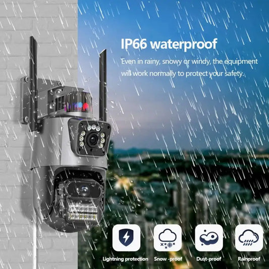 Icsee Dual Lens Smart Outdoor Camera