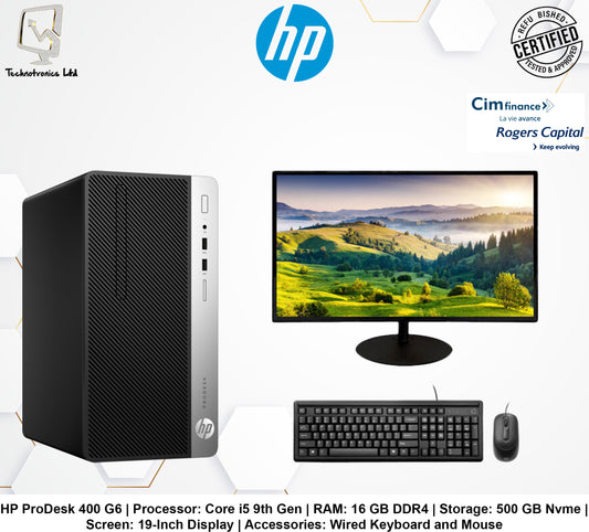 Renewed Complete Set – HP ProDesk 400 G6