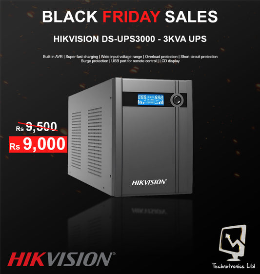 HIKVISION DS-UPS3000 UPS - Black Friday Sale