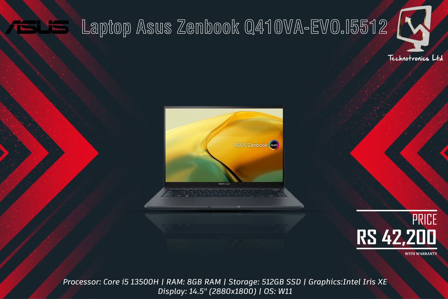 Laptop Asus Zenbook Q410VA-EVO.I5512