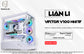 Lian Li Vector V100 White Edition Gaming Tower | CPU: Intel Core i5 14400F | RAM: 16GB DDR5 | Storage: 500GB NVMe SSD | Graphics: PNY RTX 5060 8GB (Triple Fans)