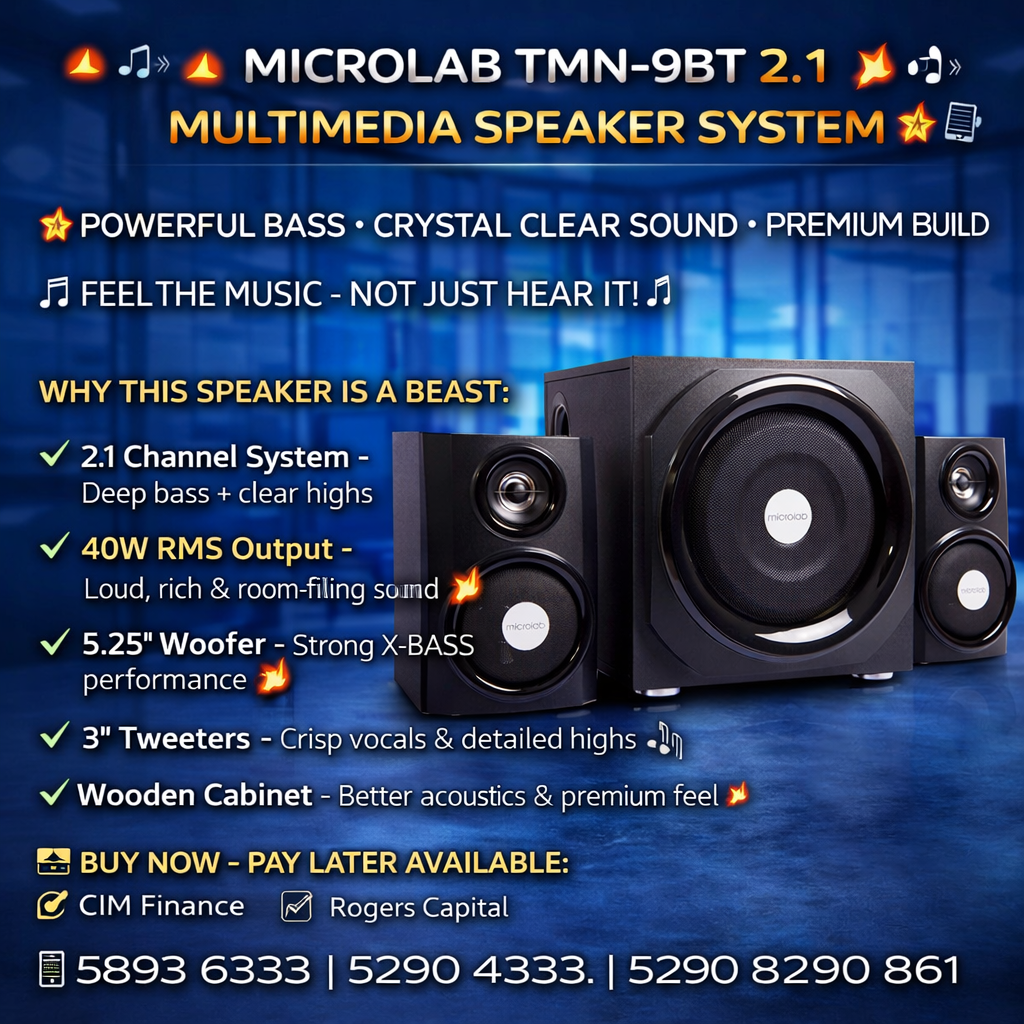 MICROLAB TMN-9BT 2.1 MULTIMEDIA SPEAKER SYSTEM