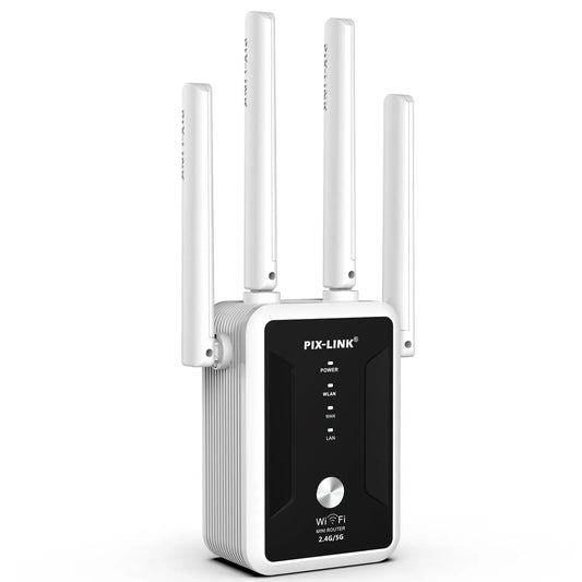 PIXLINK 1200Mpbs WIFI Range Repeater LV AC32 Extender Wireless-AC Dual Band