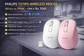 PHILIPS 7211PS WIRELESS MOUSE White/ Pink– ONLY Rs 700!