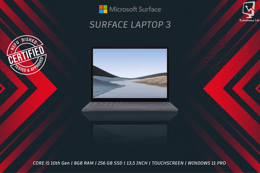 Microsoft Surface Laptop 3 | CORE i5 10th Gen | 8GB RAM | 256 GB SSD | 13.5 INCH | TOUCHSCREEN | WINDOWS 11 PRO