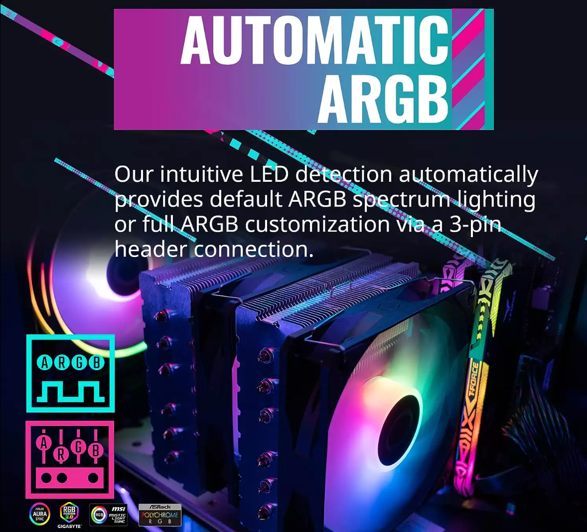 Cooler Master T620S ARGB  AIR CPU Cooler