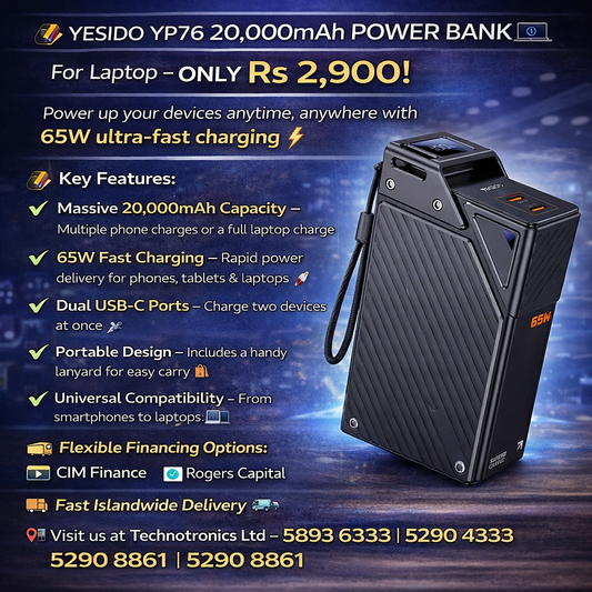 Yesido YP76 20,000mAh Power Bank For Laptop