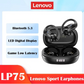 Lenovo LP75 Wireless Bluetooth Earphones with Mic HiFi Stereo Earbuds Sports Headphones 5.3
