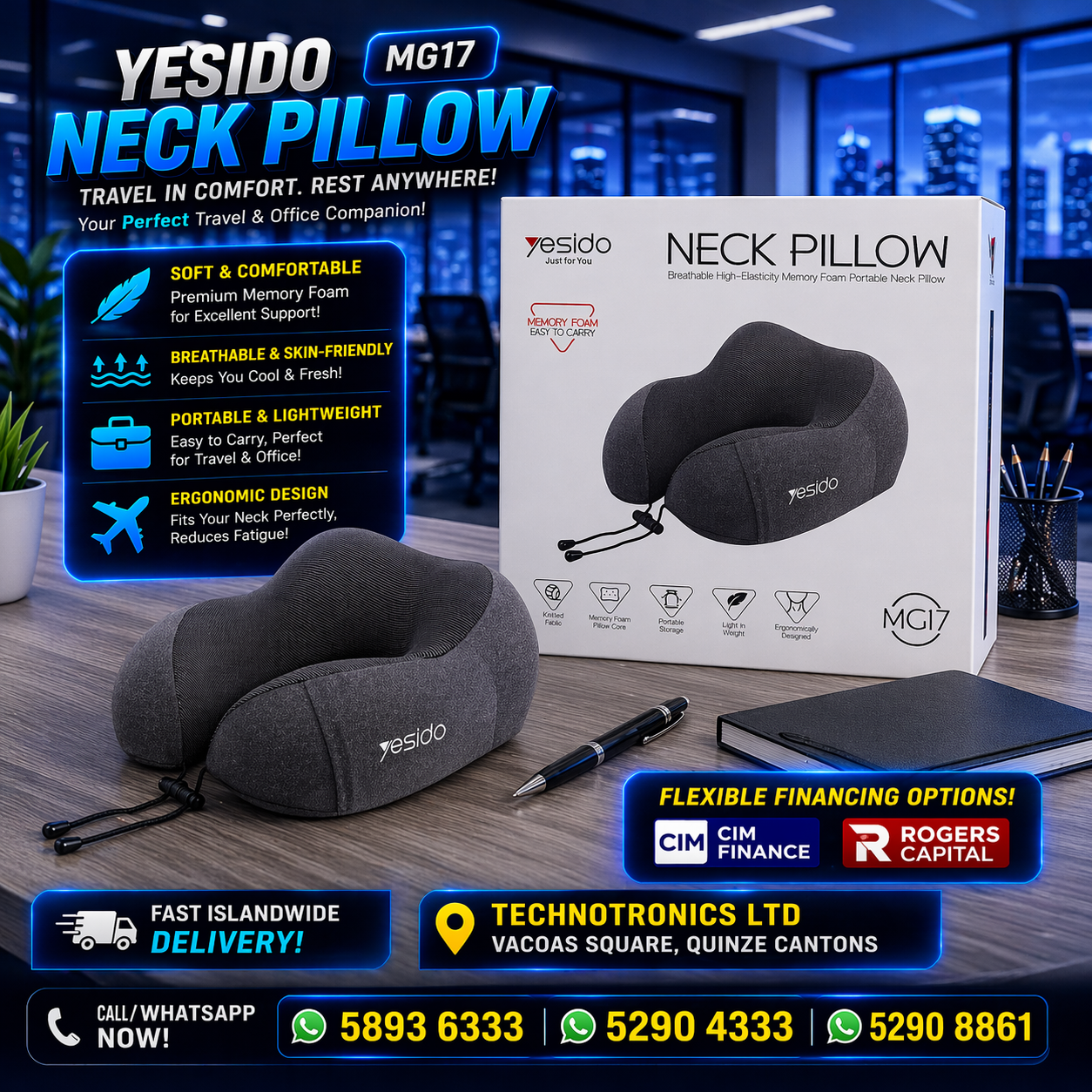 YESIDO Neck Pillow MG17