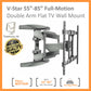 📺💪 Heavy Duty TV Stand - V-STAR S65 for TVs 55" - 85" 💼🖥️