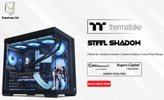 Steel Shadow Gaming Tower | Processor: AMD Ryzen  7 8700f  | RAM: 16GB DDR5 | Storage: 1TB NVMe | Graphics Card: Asrock Radeon RX 9060XT OC 16GB