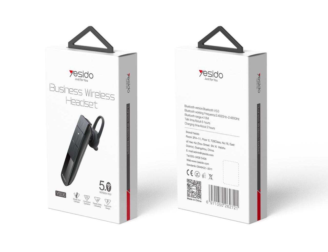 Wirless Bluetooth Headset Yesido YB06