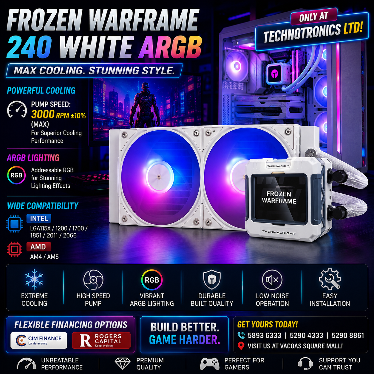 Frozen Warframe 240 WHITE ARGB