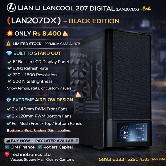 LIAN LI LANCOOL 207 DIGITAL (LAN207DX) – BLACK EDITION