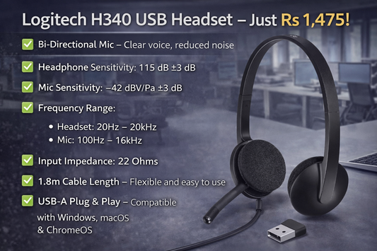 Logitech H340 USB Headset