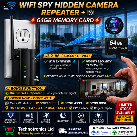WIFI SPY HIDDEN CAMERA REPEATER + 64 GB MEMORY CARD
