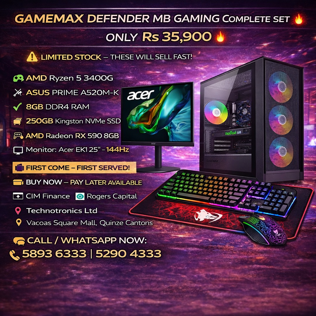GAMEMAX DEFENDER MB COMPLETE GAMING SET