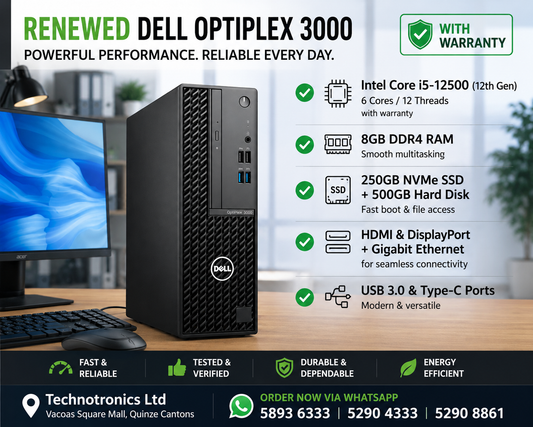 Renewed Dell OptiPlex 3000 Core i5 12th Gen