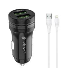 Car Charger And Cable CELEBRAT CC08 Lightning