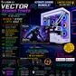 LIAN LI VECTOR GAMING SET – HIGH-END GAMING SETUP | AMD Ryzen 7 8700F |  RAM 16GB DDR5 | 500GB NVMe SSD | RTX 5060 Ti | FREE Racing Wheel!