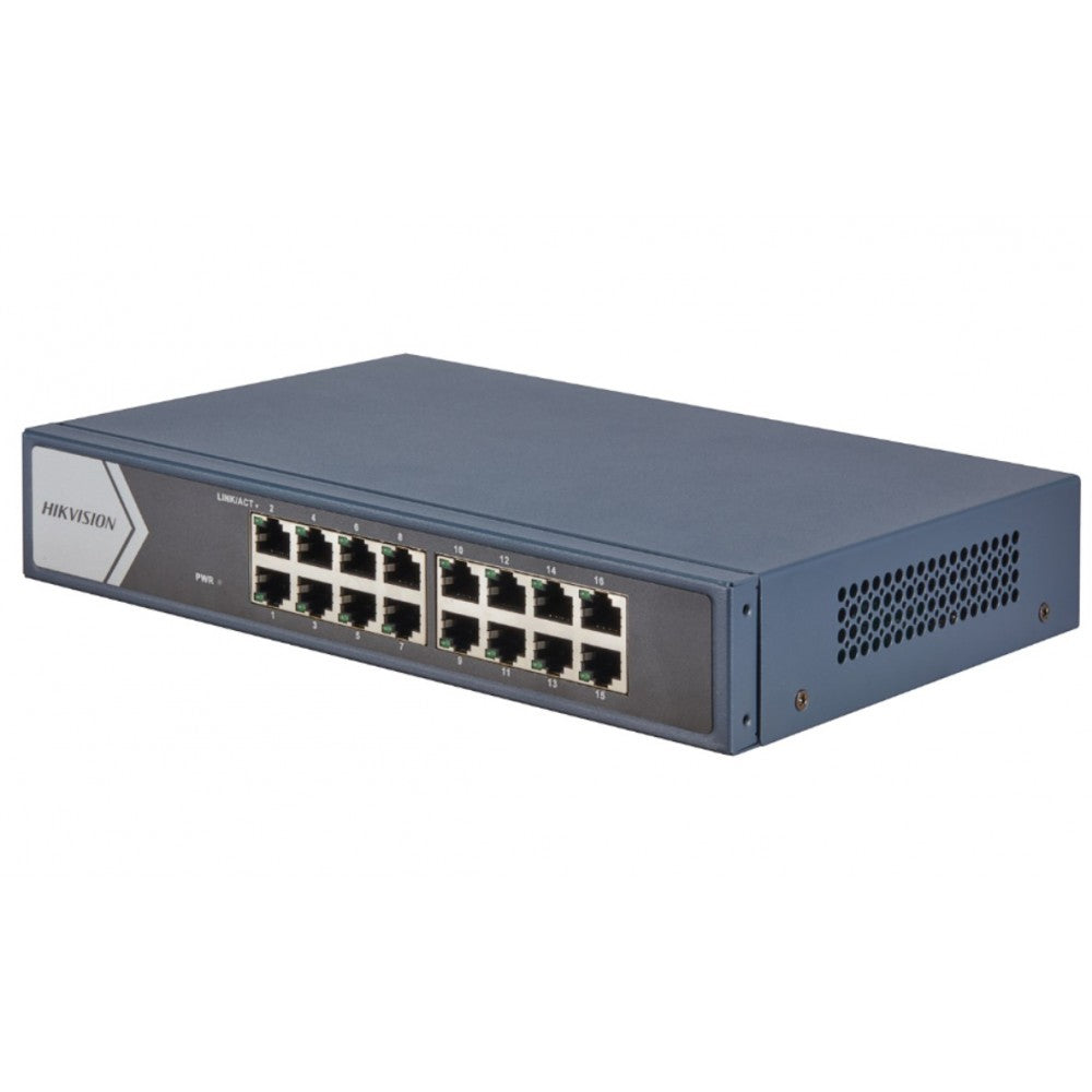 HIKVISION DS-3E0516-E(B) 16 PORT GIGABIT UNMANAGED SWITCH