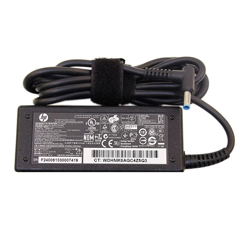 HP ( Blue Pin ) Laptop Charger 19.5V 3.33A 65W Laptop Charger