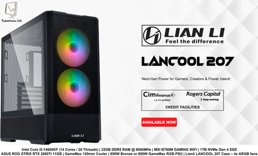 Lian LI LANCOOL 207 | Core i5 14600KF + ASUS ROG STRIX RTX 2080Ti 11GB + 32GB DDR5 RAM