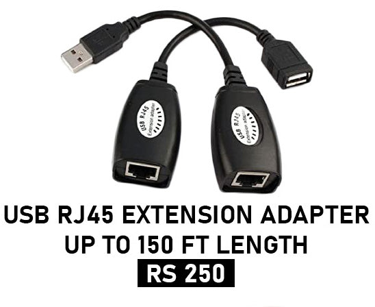 CONVERTOR USB RJ45 EXTENSION ADAPTER UP TO 150 FT LENGTH ...