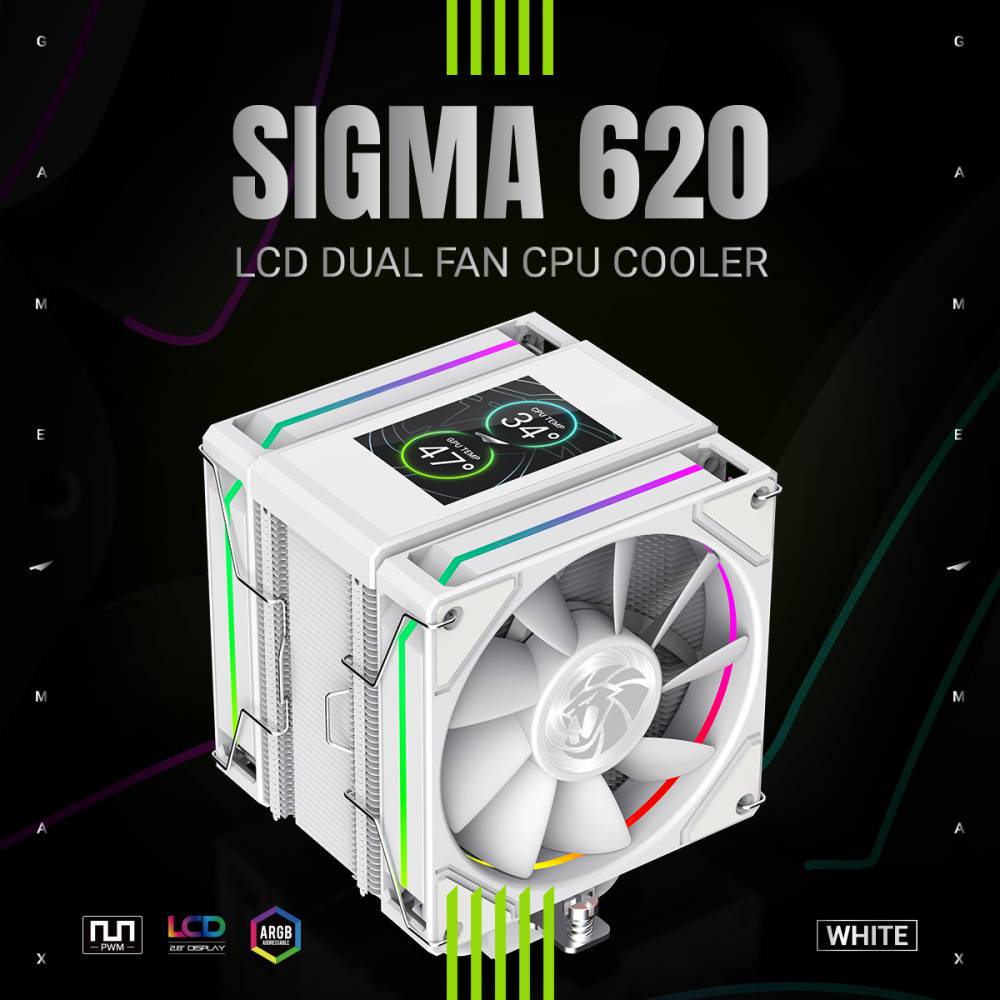 Gamemax SIGMA 620 High-Performance CPU Cooler Air Cooler