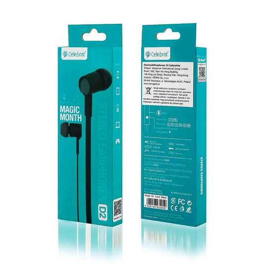 Celebrat wired earphone D2