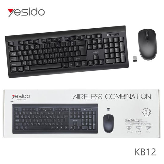 YESIDO KB12 Wireless Keyboard & Mouse