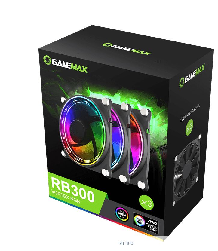 Gamemax RB 300 Trio RGB Fans