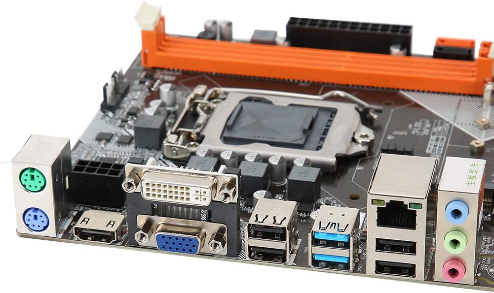 Desktop Computer M-ATX Motherboard, DDR3 LGA1155 CPU for Intel B75 Mainboard, RTL8111H Gigabit Network Card, M.2 NVME+NGFF Dual-Mode, SATA3.0, USB 3.0
