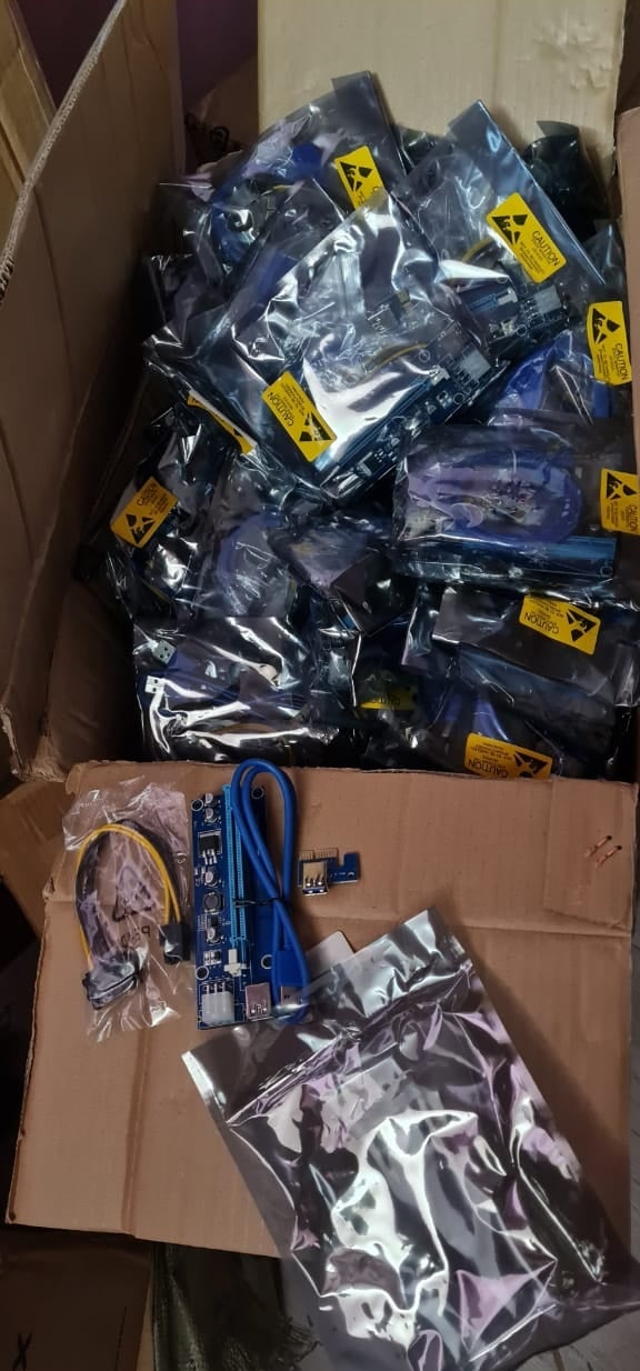 Mining Board Set With 12 PCIe Riser Connector Included!