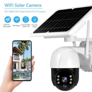 CSEE Solar Panel Camera WiFi  Outdoor Security Protection Video Surveillance  White Edition