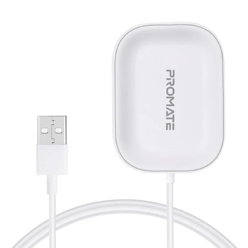 Promate Wireless Charger for Apple AirPods (AURAPOD-1.WHITE)