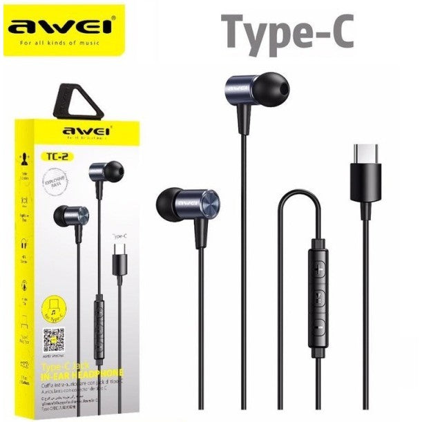 Awei Type-C Jack IN-EAR HEADPHONE TC-2