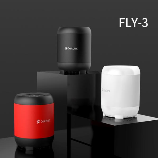 Voice assistant Celebrat FLY-3 stereo round TWS wireless speaker with TF